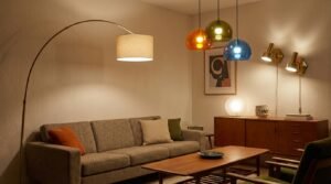 Mid century sculptural lighting fixtures