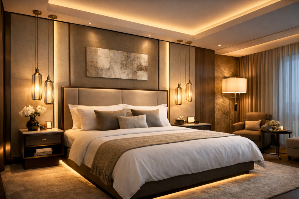 12 Modern Hotel Bedroom Lighting Ideas for a 5-Star Luxury Feel (2026)