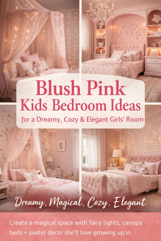 Blush Pink Kids Bedroom Ideas 4 Dreamy & Magical Girls’ Room Designs