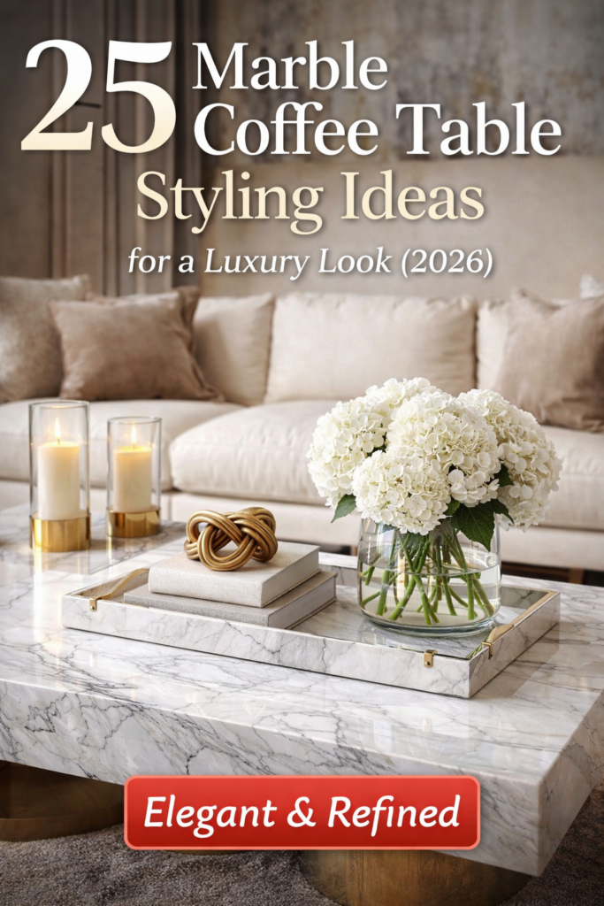Marble Coffee Table Styling Ideas