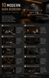 10 Modern Dark Bedroom Ideas
