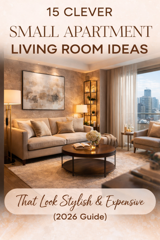 15 Clever Small Apartment Living Room Ideas That Look Stylish & Expensive (2026 Guide)