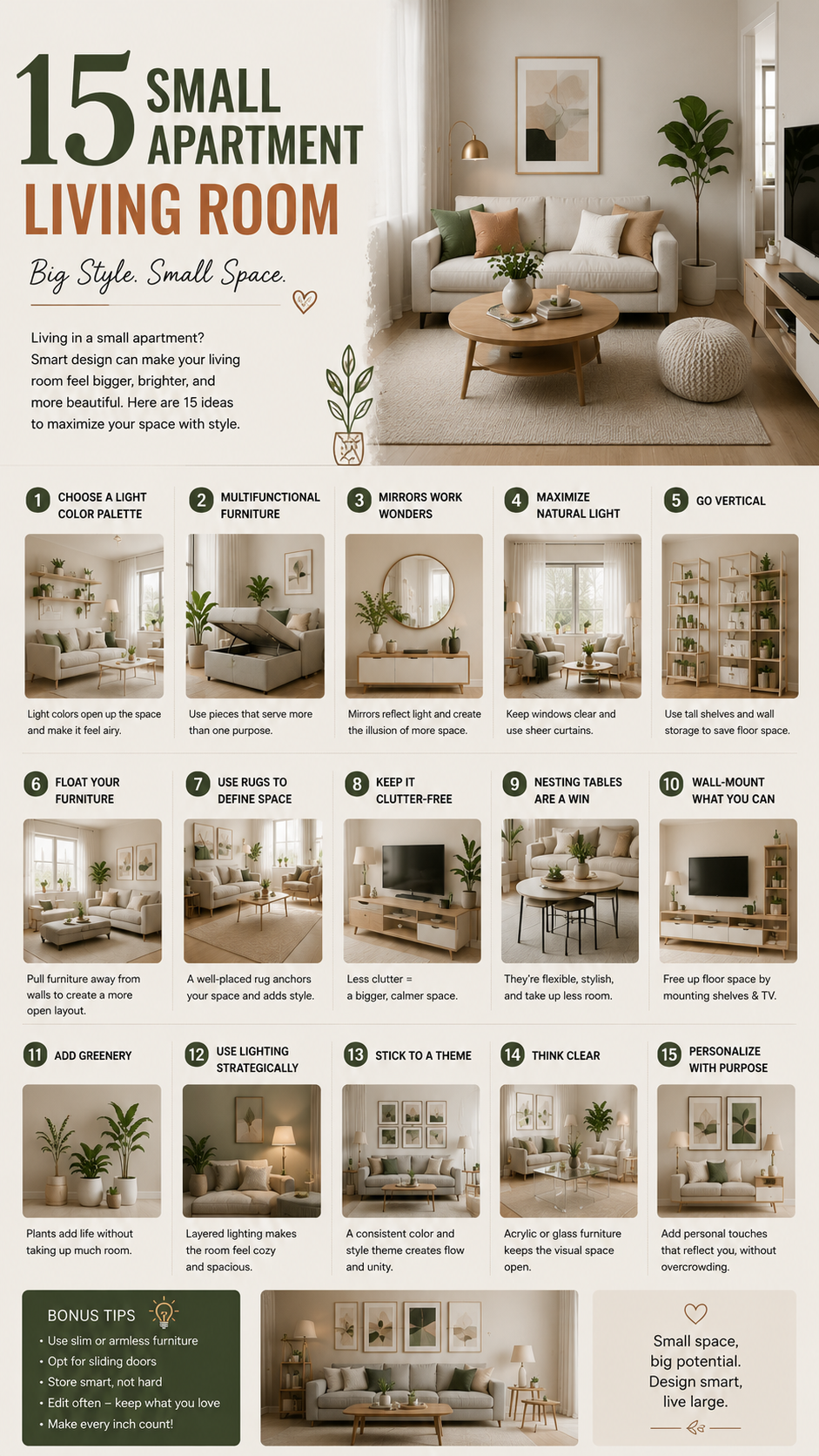 15 Small Apartment Living Room