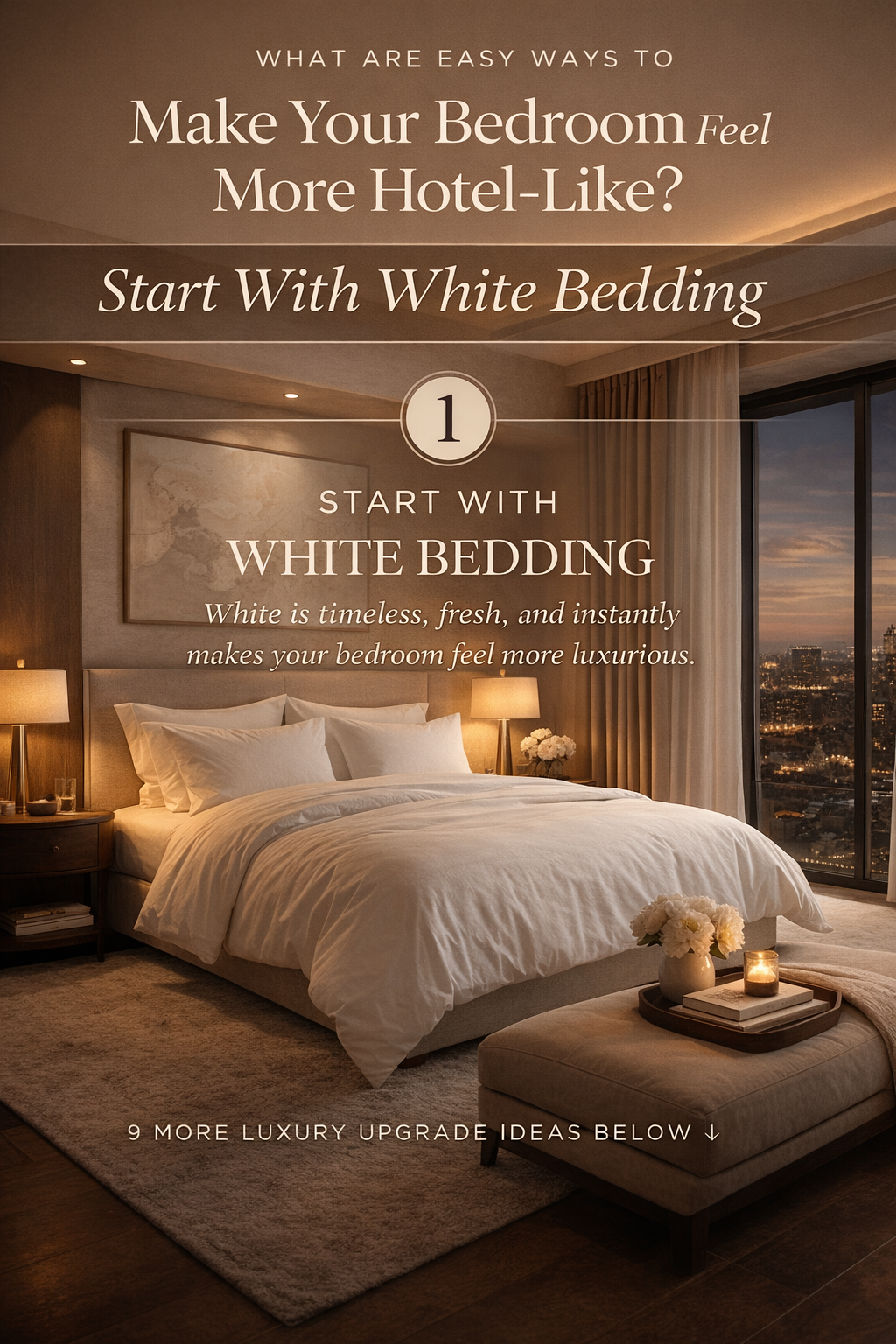 What Are Easy Ways to Make My Bedroom Feel More Hotel-Like?