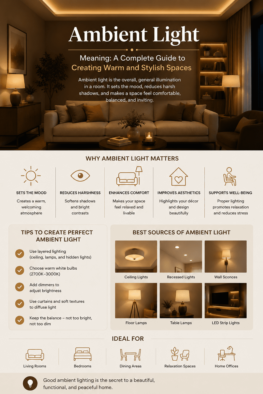 Ambient Light Meaning: A Complete Guide to Creating Warm and Stylish Spaces