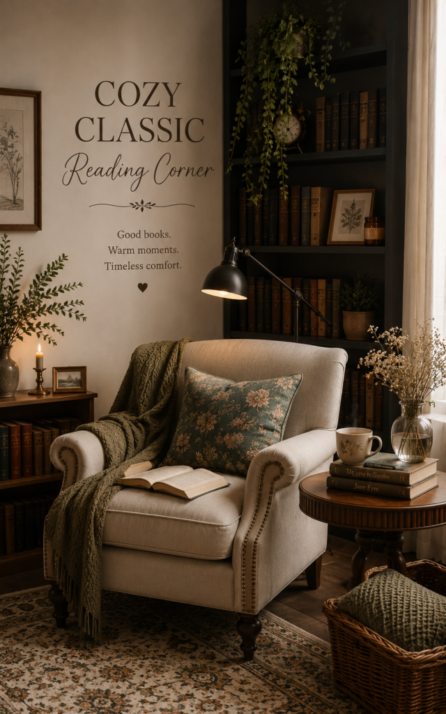 Cozy Classic Reading Corner