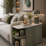 Sage Green Sofa Side Table