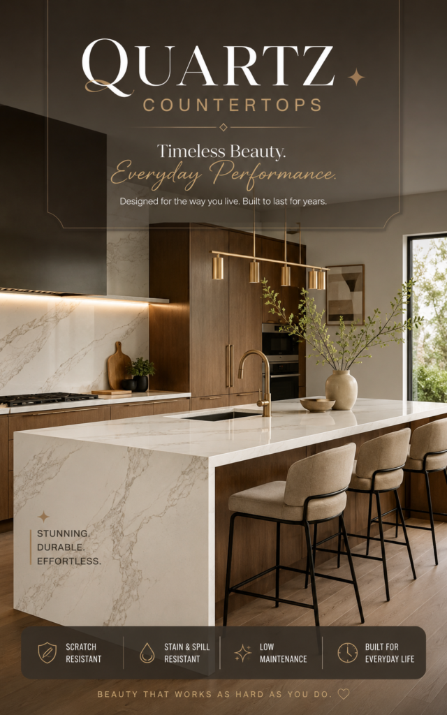 Quartz Countertop Kitchen Design