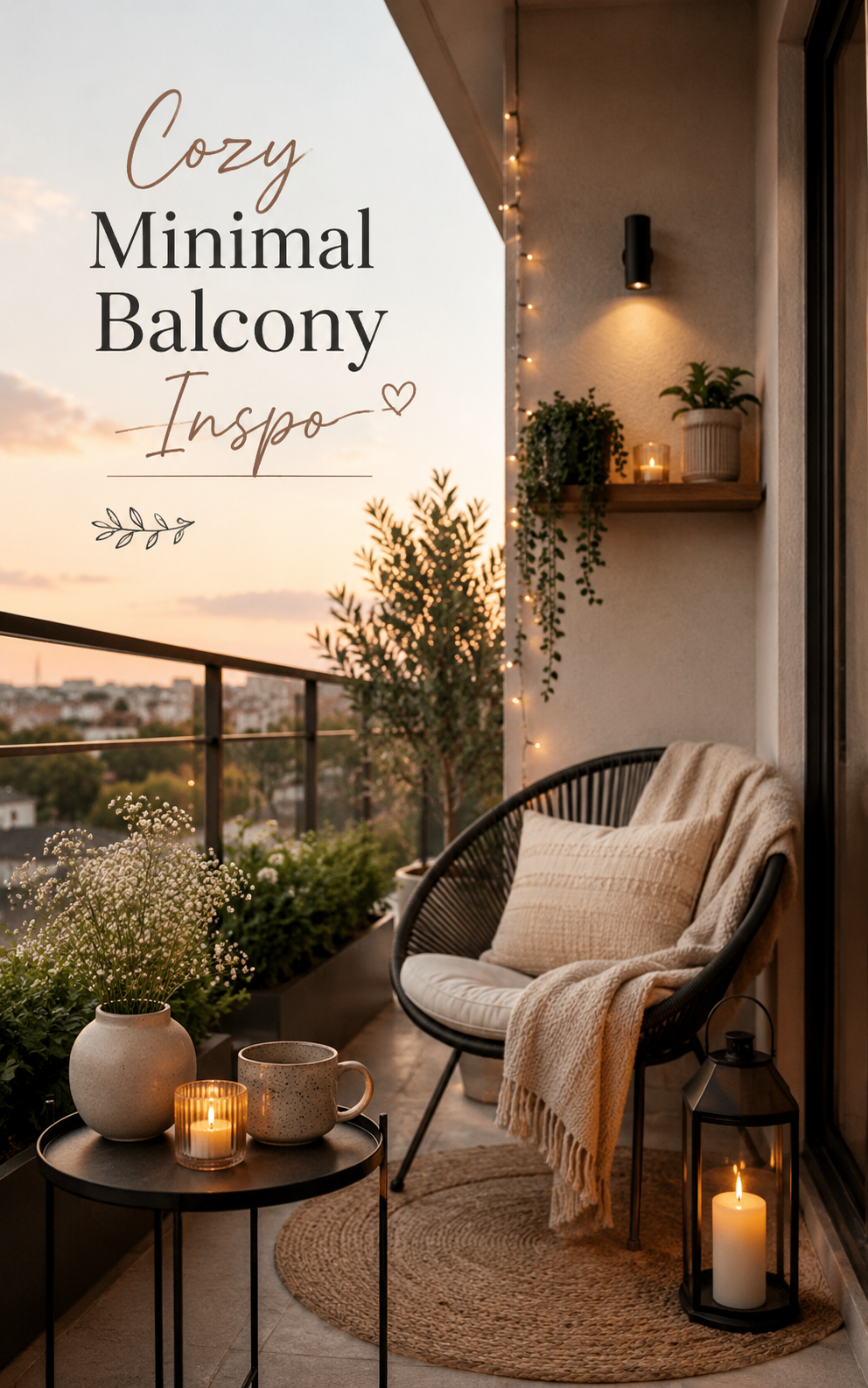 Cozy Minimal Balcony Inspo: