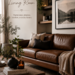 Brown Leather Couch Living Room