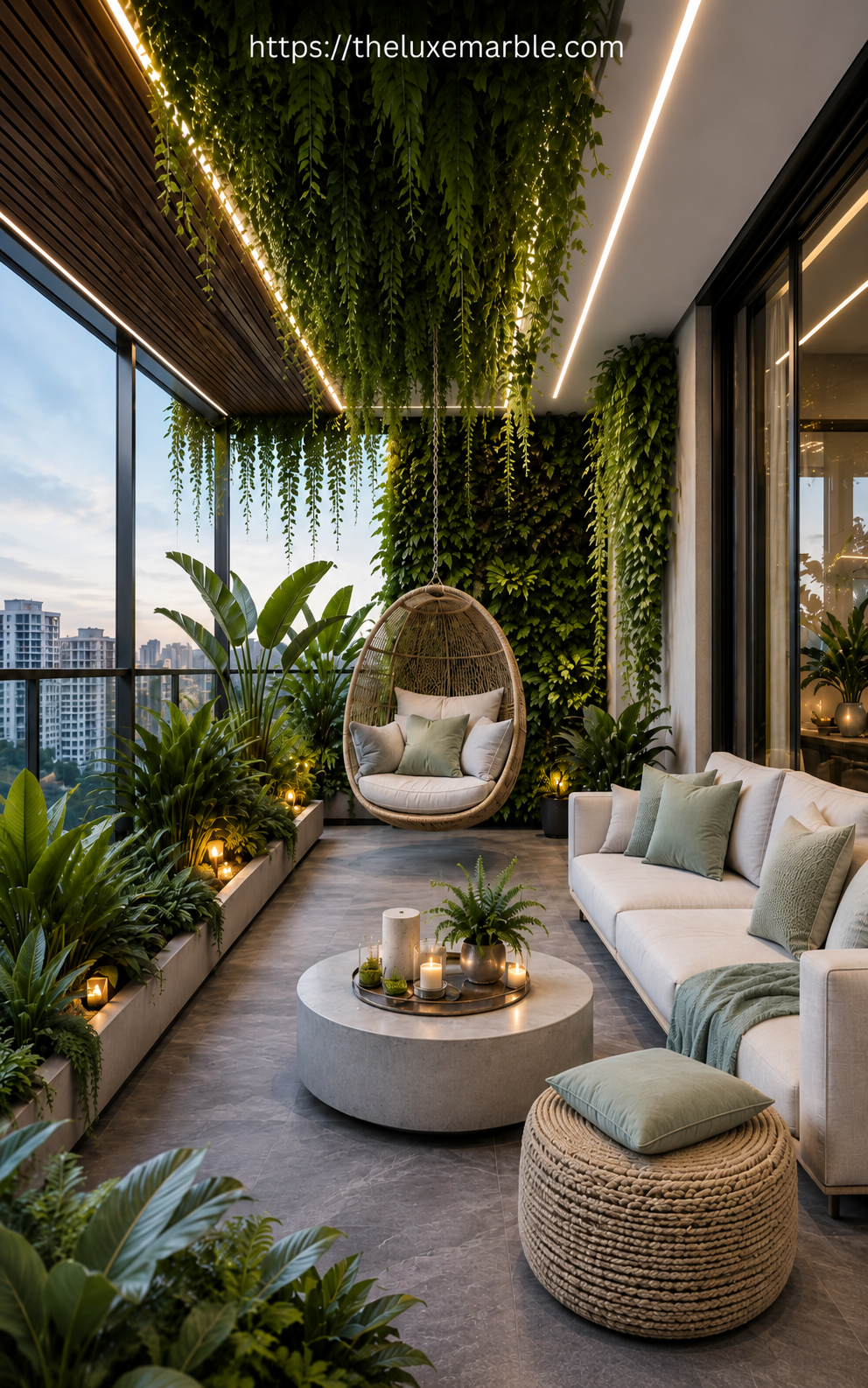 Luxury Green Balcony Garden ideas