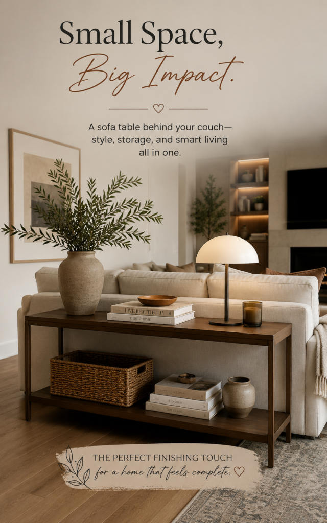 Sofa Table Behind Couch