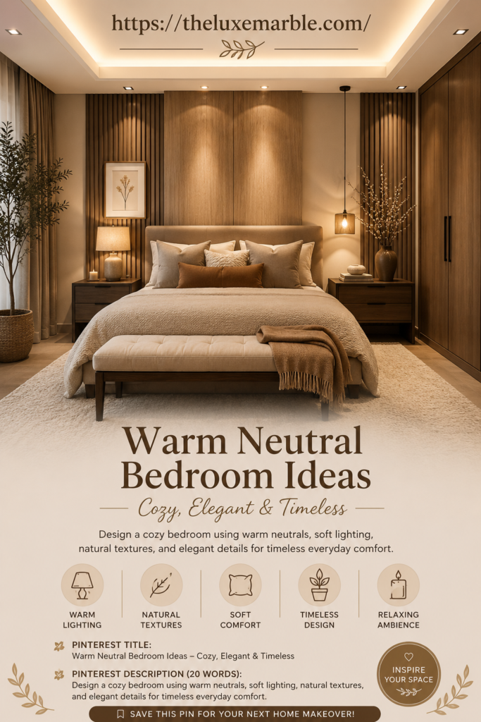 Warm Neutral Bedroom Ideas