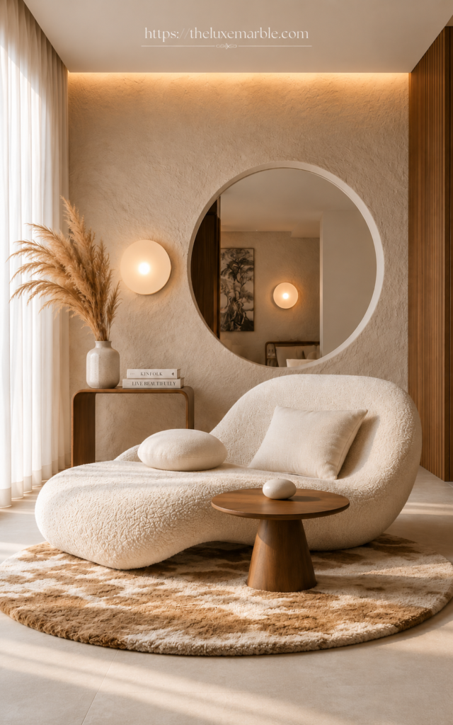Cozy Bouclé Lounge Chair