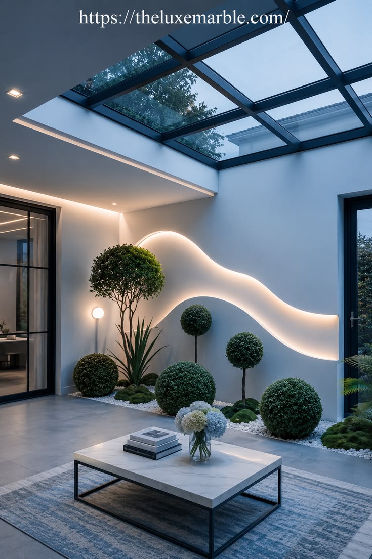Luxury Modern Courtyard Garden Pavilion