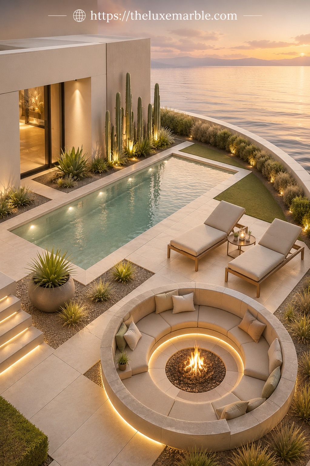 Luxury Modern Backyard Pool
