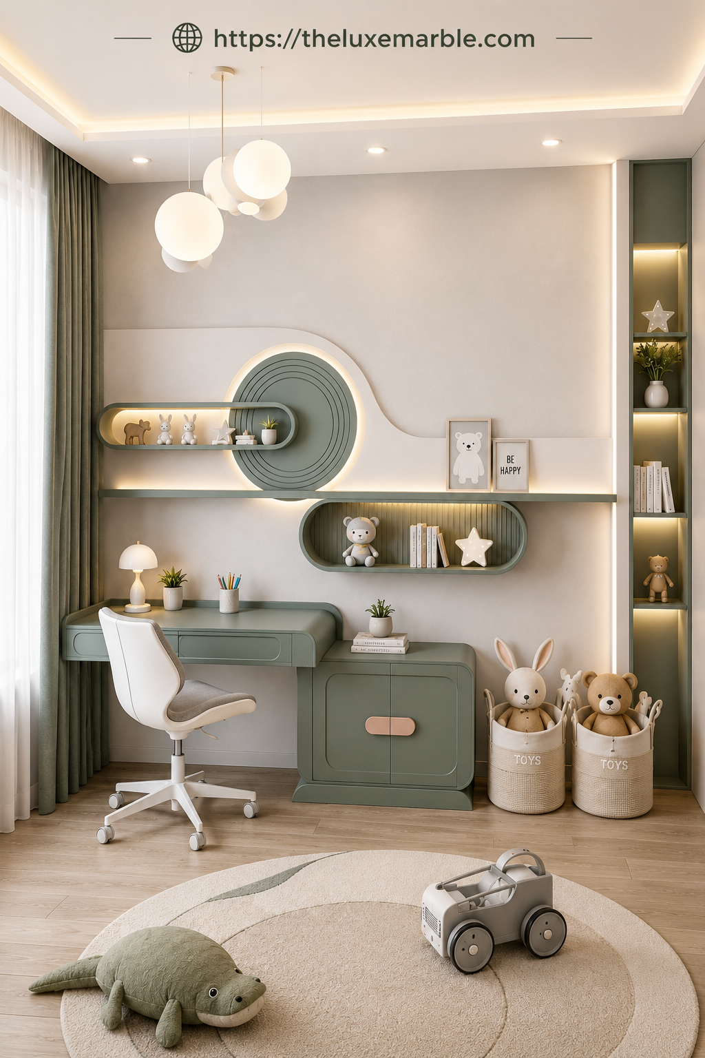Modern Kids Study Room