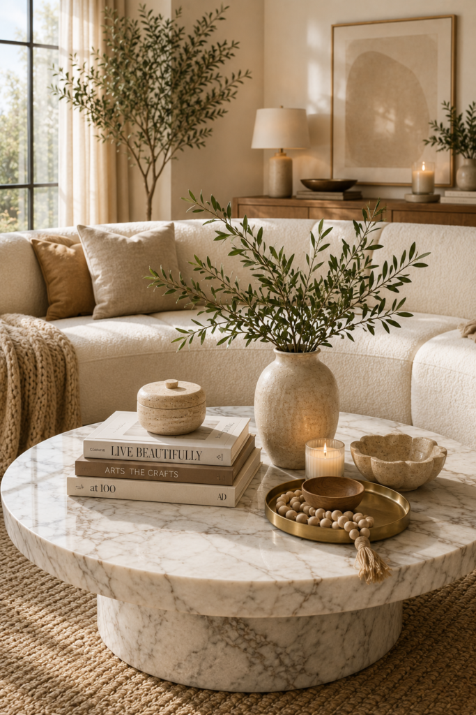 Marble Coffee Table Decor